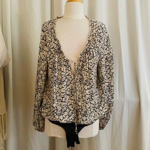 NWT Free People bodysuit w/ balloon-sleeve silhouette | Size M